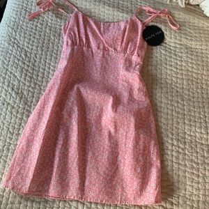 White fox mini dress